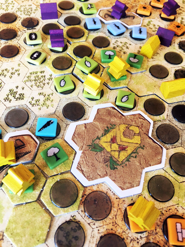 GeekUp Bit Set: Antiquity for use with the board game Antiquity, REORDER, sold at the BoardGameGeek Store