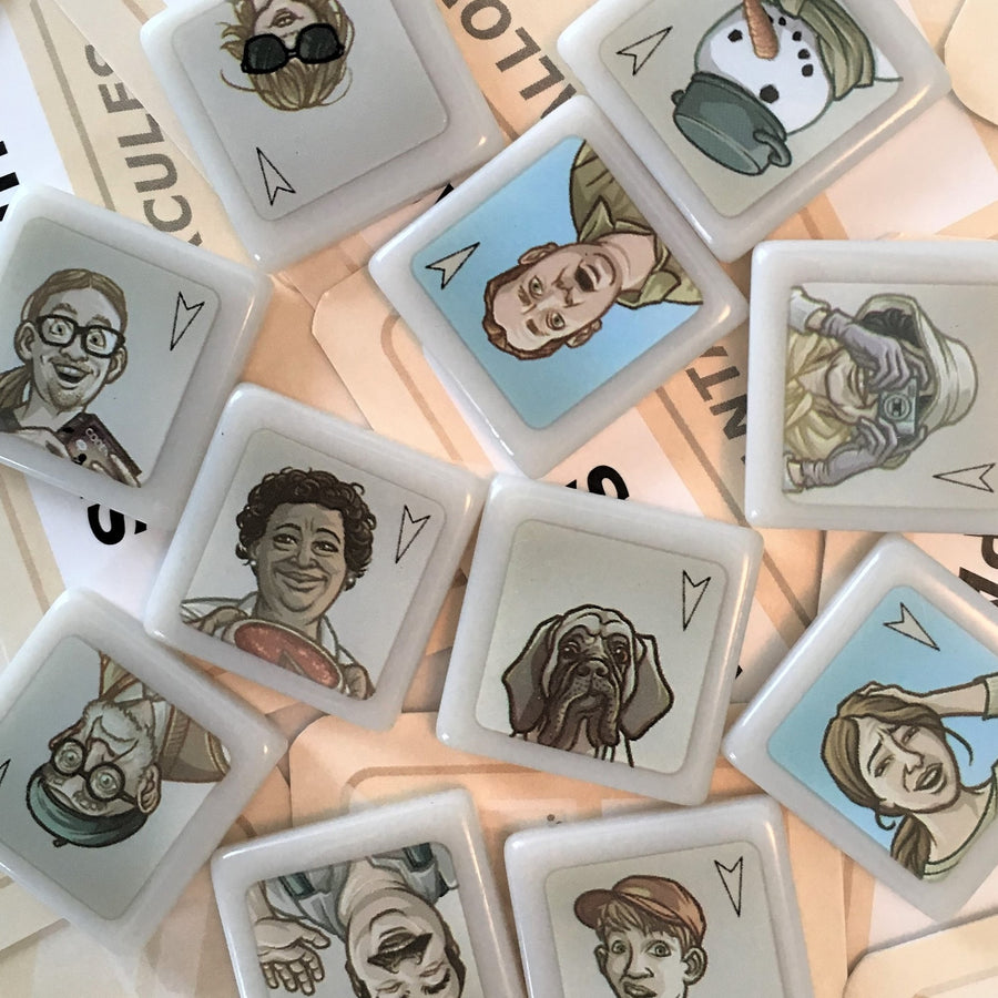 GeekUp Bit Set: Codenames Duet for use with the board game Codenames: Duet, REORDER, sold at the BoardGameGeek Store