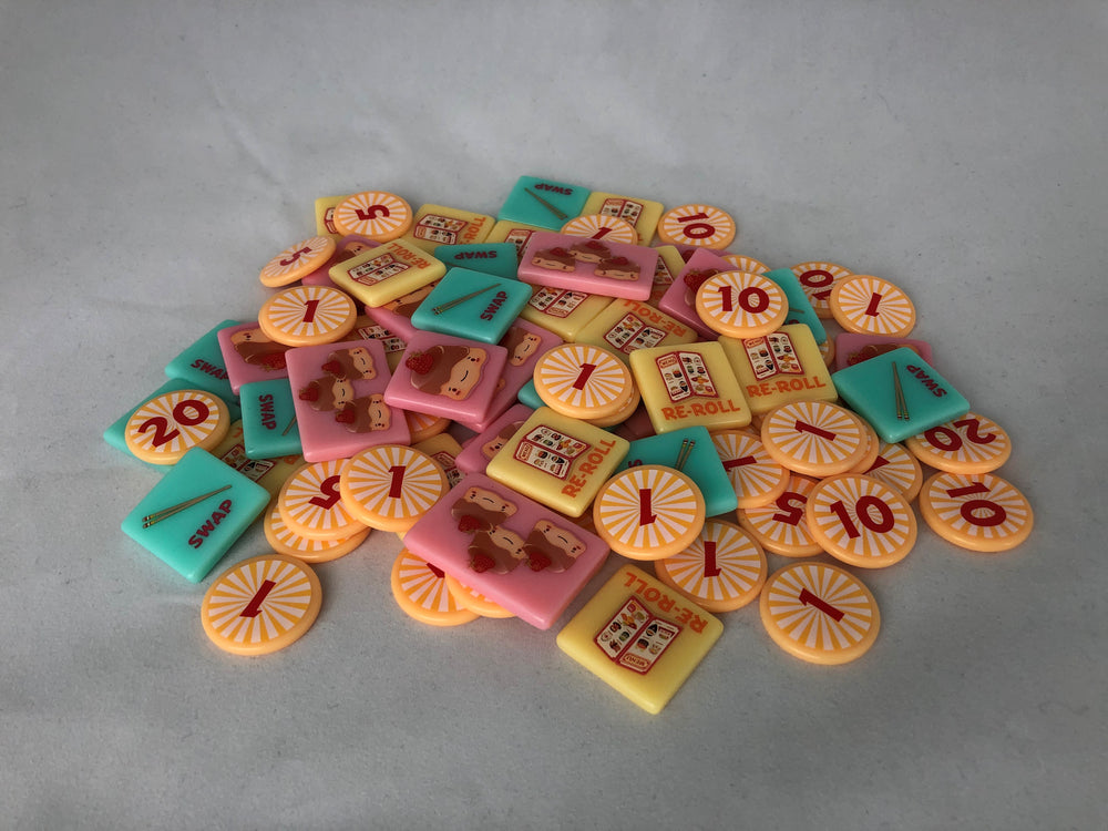 GeekUp Bit Set: Sushi Roll for use with the board game REORDER, Sushi Roll, sold at the BoardGameGeek Store