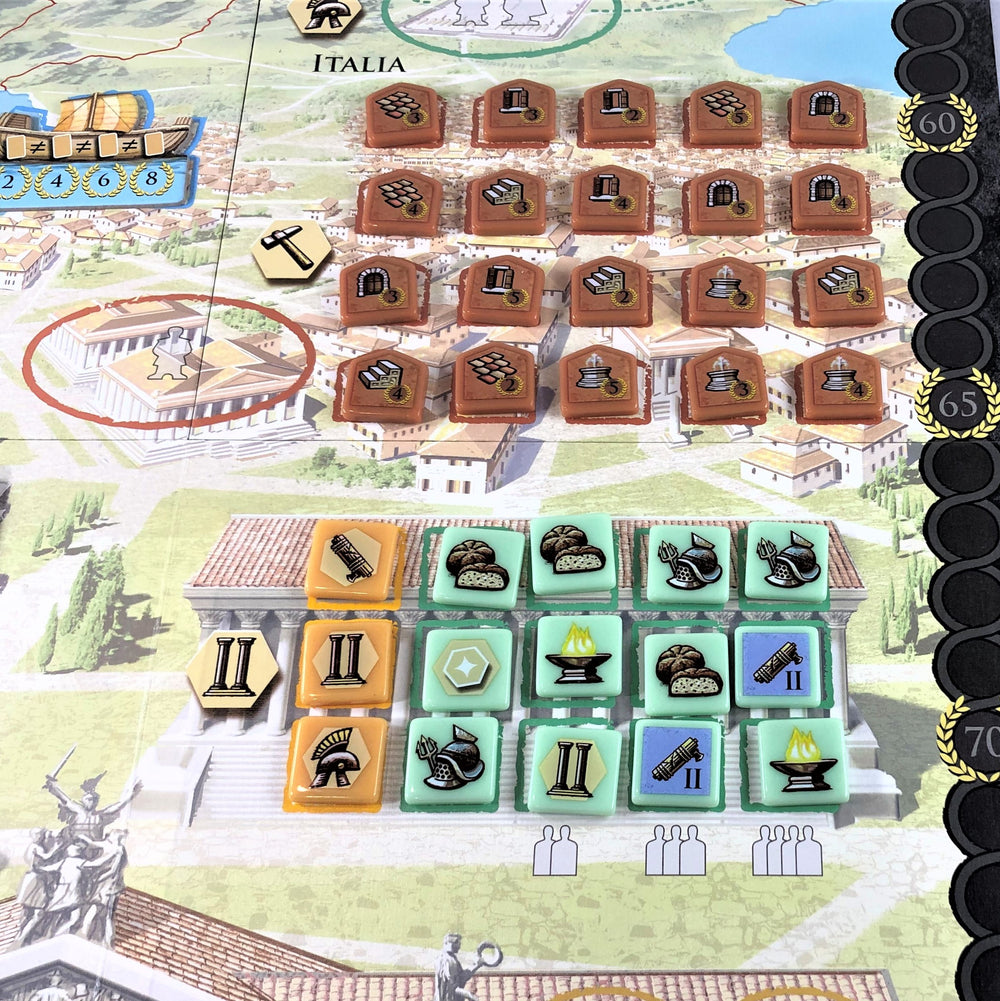 GeekUp Bit Set: Trajan for use with the board game REORDER, Trajan, sold at the BoardGameGeek Store