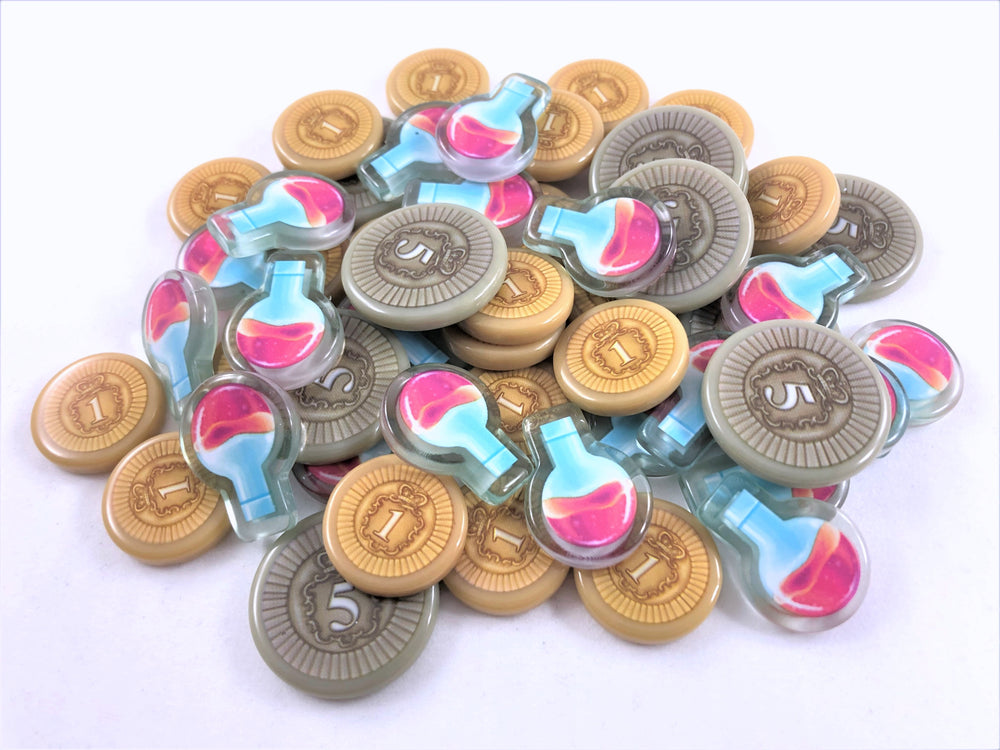 GeekUp Bit Set: Newton for use with the board game Newton, REORDER, sold at the BoardGameGeek Store