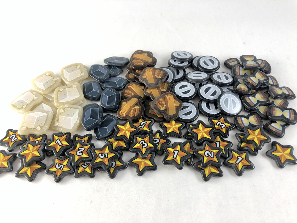 GeekUp Bit Set: Dice City for use with the board game REORDER, The Dice Tower, sold at the BoardGameGeek Store