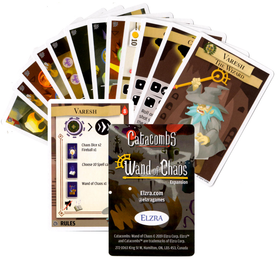 Catacombs (Third Edition): Wand of Chaos Expansion for use with the board game C, Catacombs, sold at the BoardGameGeek Store